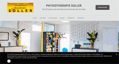 Desktop Screenshot of physio-soller.de